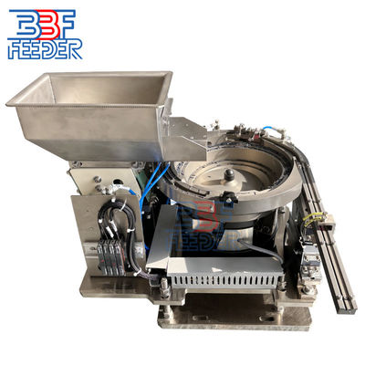 Kecepatan Tinggi Vibratory Bowl Feeder Disesuaikan Otomatis Bagian Plastik Kecil Mesin Makanan