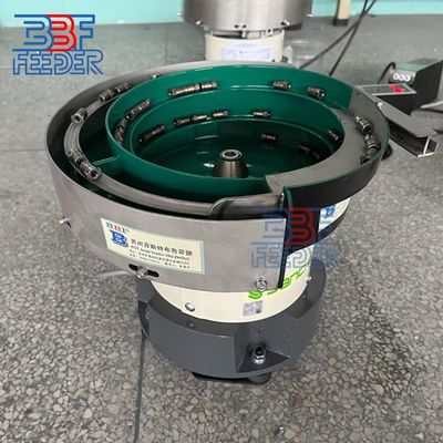 Electromagnetic Vibratory Double Bowl Feeder Untuk Bolt Washer Gasket Silikon