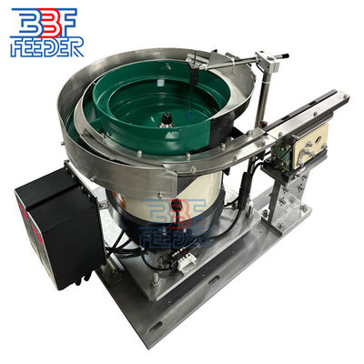 PU Coating Vibratory Bowl Feeder Produk plastik kecil Rotating Vibration Feeder