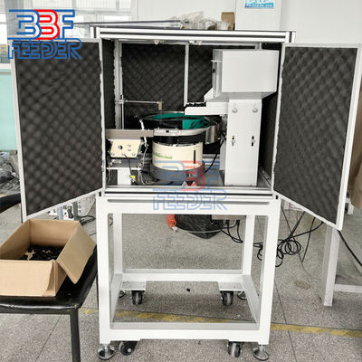 Soundproof Vibratory Bowl Feeder Bagian Plastik Automatic Vibrating Feeder
