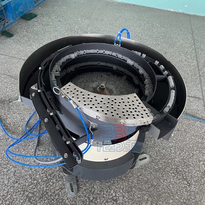 Pengumpan mangkuk bergetar berdasarkan persyaratan pelanggan 500 Mm X 500 Mm X 400 Mm Finishing Mangkuk Pemolesan Atau Pelapisan PU