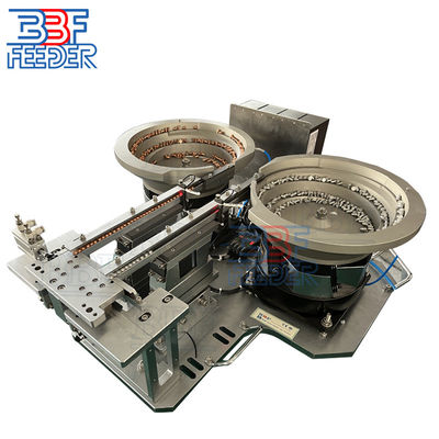 Industri Bowl Feeder Escape Bagian logam kecil Partikel Sekrup Feeder Vibrator