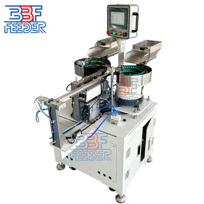 PLC Sistem Bowl Feeder Mesin Blok Logam Vibratory Bagian Feeder