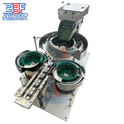 Bagian Logam Bergetar Makan Elektromagnet Pengumpan Bowl Vibrator Dengan Bowl Finishing Polishing Atau Lapisan PU