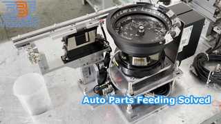 Pengumpan Mangkuk Getaran Elektromagnetik Sistem Pengumpanan Suku Cadang Logam Otomatis yang Disesuaikan
